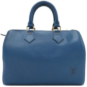 【SALE】 ルイヴィトン LOUIS VUITTON ハンドバッグ スピーディ25 エピレザー トレドブルー ゴールド金具 青 ボストンバッグ M43015 SP0975 【中古】