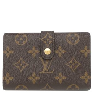 ルイヴィトン LOUIS VUITTON 二つ折り財布 ポルトフォイユ ヴィエノワ モノグラムキャンバス モノグラム ゴールド金具 がま口 イニシャル刻印有り M61674 MI0182 【中古】