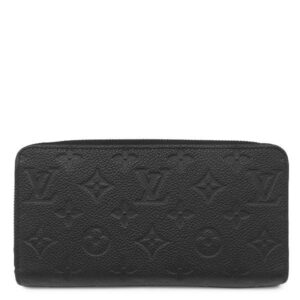 ルイヴィトン LOUIS VUITTON 長財布 ジッピー ウォレット モノグラムアンプラント ノワール ゴールド金具 黒 ラウンドジップ M61864 SP3159 【中古】中古美品