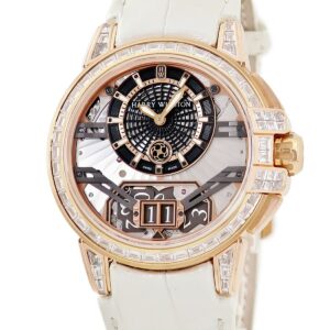 ハリーウィンストン Harry Winston オーシャン ビッグデイト OCEABD42RR002 K18RG無垢 純正ダイヤ 世界限定20本 メンズ 腕時計自動巻き シルバー 【中古】