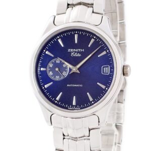 ゼニス ZENITH クラス エリート デイト 02.0040.680/51 ブルー スモールセコンド ポストヴィンテージ メンズ 腕時計自動巻き ブルー 【中古】中古美品