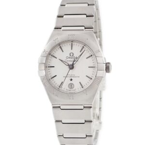 オメガ OMEGA コンステレーション マンハッタン マスタークロノメーター 131.10.29.20.02.001 新品同様 レディース 腕時計自動巻き シルバー 【中古】新品同様品