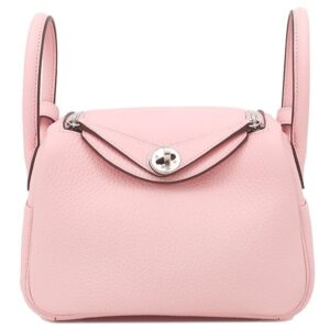 エルメス HERMES ショルダーバッグ リンディ 2 ミニ ヴェルソ トリヨンクレマンス ローズサクラ×グリペール シルバー金具 新品 未使用 2025年製 K 【箱】 【中古】未使用保管品