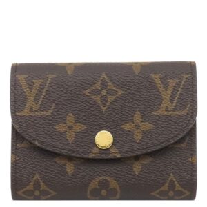 ルイヴィトン LOUIS VUITTON コインケース ポルトモネ ロザリ モノグラムキャンバス ローズバレリーヌ ゴールド金具 茶 ピンク 小銭入れ M62361 RFID 【箱】 【中古】新品同様品