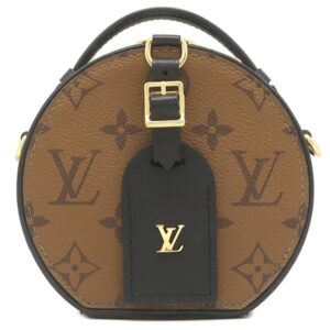 【★3%OFFクーポン】ルイヴィトン LOUIS VUITTON ショルダーバッグ ミニ ボワットシャポー レザー モノグラムリバースキャンバス モノグラムリバース ゴールド金具 M68276 RFID 【中古】中古美品