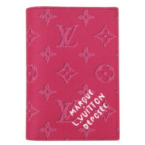 ルイヴィトン LOUIS VUITTON パスポートケース パスポートカバー クーヴェルテュール パスポール レザー モノグラムヘリテージキャンバス ローズポンディシェリ 未使用 M26831 RFID 【箱】 【中古】