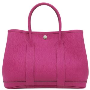 エルメス HERMES トートバッグ ガーデンパーティーTPM カントリー ローズパープル シルバー金具 紫 A刻印 【中古】中古美品
