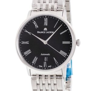 モーリスラクロア Maurice Lacroix レ クラシック LC6067-SS002-310 未使用 ブラック 黒 ローマン デイト メンズ 腕時計自動巻き ブラック 【中古】未使用保管品