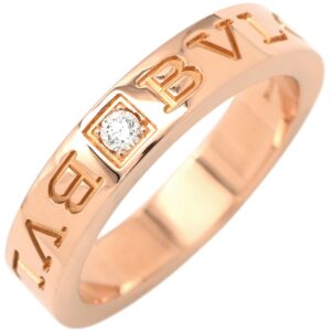 ブルガリ BVLGARI リング 指輪 ブルガリブルガリ ダブルロゴ ピンクゴールド 18K 750AU 1Pダイヤモンド 10.5号 【中古】中古品