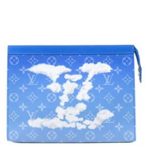 ルイヴィトン LOUIS VUITTON クラッチバッグ ポシェットヴォワヤージュ レザー モノグラムクラウズキャンバス モノグラムクラウズ シルバー金具 クラッチ セカンドバッグ M45480 SP2220 【中古】