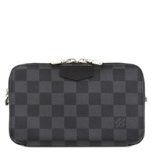 ルイヴィトン LOUIS VUITTON ショルダーバッグ アルファ ウエアラブル ウォレット レザー モノグラムエクリプスキャンバス ダミエグラフィット シルバー金具 グレー N60418 SP4200 【箱】 【中古】新品同様品
