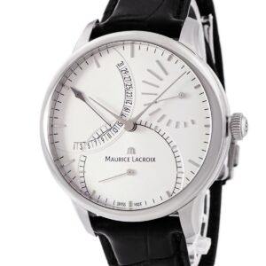 モーリスラクロア Maurice Lacroix マスターピース カレンドリエ レトログラード MP6508-SS001-130 未使用 デイト メンズ 腕時計自動巻き シルバー 【中古】未使用保管品