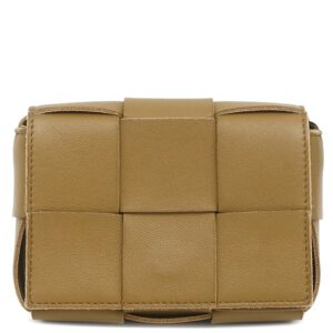 ボッテガヴェネタ BOTTEGA VENETA ショルダーバッグ キャンディ カセット マキシイントレチャート ラムスキン ブラウン ゴールド金具 クロスボディ 666688 【箱】 【中古】中古美品