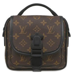 ルイヴィトン LOUIS VUITTON ショルダーバッグ クエスト メッセンジャー モノグラムマカサー モノグラムマカサー マットブラック金具 茶 黒 M46973 RFID 【箱】 【中古】