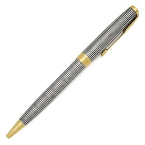 パーカー PARKER ボールペン ソネット プレミアム シズレGT スターリングシルバー GP シルバーXゴールド M(中字) 黒インク 筆記確認済 AG925 2011年 1931492 【ケース】 【中古】未使用保管品
