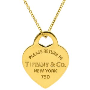 ティファニー Tiffany & Co ネックレス リターン トゥ ハートタグ ペンダント イエローゴールド T＆Co.18K 750 YG 60011443 【中古】中古品