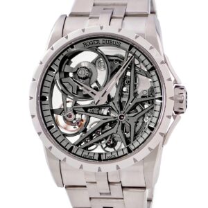 ロジェデュブイ ROGER DUBUIS エクスカリバー モノバランシエ チタンエディション DBEX0956 スケルトン メンズ 腕時計自動巻き グレー 【中古】中古美品