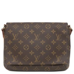 ルイヴィトン LOUIS VUITTON ショルダーバッグ ミュゼットタンゴ ショート モノグラムキャンバス モノグラム ゴールド金具 茶 M51257 SP0021 【中古】