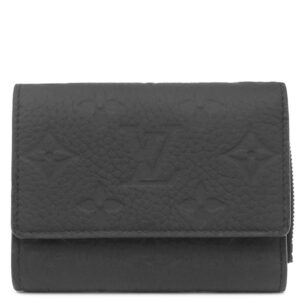【SALE】 ルイヴィトン LOUIS VUITTON 三つ折り財布 ポルトフォイユ パイロット トリヨンレザー ノワール ブラック金具 黒 コンパクト財布 小銭入れ M82556 RFID 【箱】 【中古】