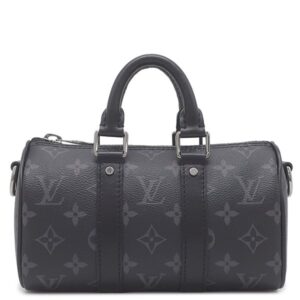 【★3％OFFクーポン】ルイヴィトン LOUIS VUITTON 2WAYバッグ キーポル XS レザー モノグラムエクリプスリバースキャンバス モノグラムエクリプスリバース シルバー金具 ミニボストン M45947 RFID 【箱】 【中古】未使用保管品