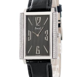 ピアジェ PIAGET ライムライト 1967 G0A28083 K18WG無垢 純正ダイヤ ブラック 黒 アラビア バー メンズ 腕時計手巻き ブラック 【中古】