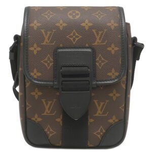 ルイヴィトン LOUIS VUITTON ショルダーバッグ アーチー メッセンジャー モノグラムマカサー モノグラムマカサー ブラック金具 茶 黒 M46442 【中古】中古美品