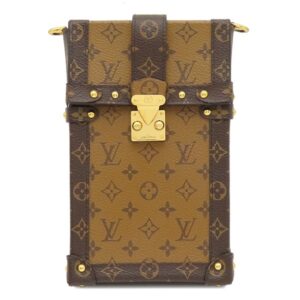 【★3％OFFクーポン】ルイヴィトン LOUIS VUITTON ショルダーバッグ ポシェット トランク ヴェルティカル モノグラムキャンバス モノグラムリバースキャンバス モノグラムリバース ゴールド金具 M67873 RFID 【中古】中古美品