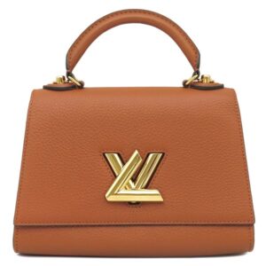 【★3％OFFクーポン】ルイヴィトン LOUIS VUITTON 2WAYバッグ ツイスト ワンハンドル PM レザー トリヨンレザー キャラメル×ブルーエ ゴールド金具 ハンドバッグ バイカラー M57897 RFID 【保存袋】 【中古】未使用保管品