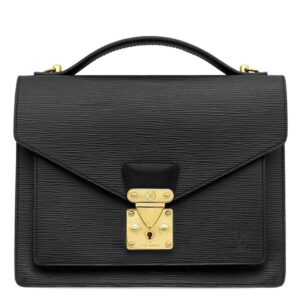 【★3％OFFクーポン】ルイヴィトン LOUIS VUITTON ハンドバッグ モンソー エピレザー ブラック ゴールド金具 黒 ハンドバッグ ショルダー ※ストラップ・鍵欠品 M52122 SR0052 【中古】中古品