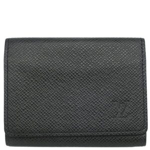 ルイヴィトン LOUIS VUITTON カードケース アンヴェロップ カルト ドゥ ヴィジット タイガ アルドワーズ 黒 名刺入れ M30922 CA0075 【中古】