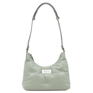 メゾン マルタン マルジェラ MAISON MARTIN MARGIELA ショルダーバッグ グラムスラム レザー ライトスモークグレー シルバー金具 Glam Slam ホーボー キルティング SB3WG0024 RFID 【保存袋】 【中古】新品同様品