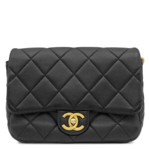 シャネル CHANEL ショルダーバッグ マトラッセ 20 チェーンショルダー カーフ ブラック ゴールド金具 ココマーク AS4231 ランダムシリアル 【中古】中古美品