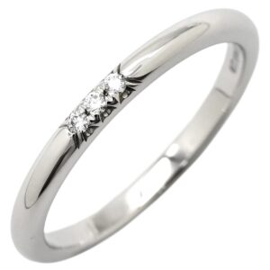 ティファニー Tiffany & Co リング 指輪 フォーエバー ダイヤ バンドリング プラチナシルバー T＆Co. 三粒 3P プラチナ ウエディング 12.5号 【中古】中古美品