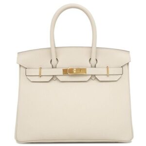 エルメス HERMES ハンドバッグ バーキン30 トゴ クレ ゴールド金具 新品 未使用 オフホワイト K刻印(2025年製) 【箱】 【中古】