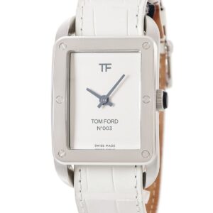 トムフォード TOM FORD N.003 ポリッシュドSS ホワイトダイアル TF0120244379 未使用 白 メンズ 腕時計クオーツ ホワイト 【中古】未使用保管品
