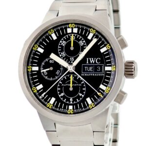 IWC IWC GST クロノグラフ ラトラパンテ IW371503 スプリットセコンド ブラック メンズ 腕時計自動巻き ブラック 【中古】中古美品