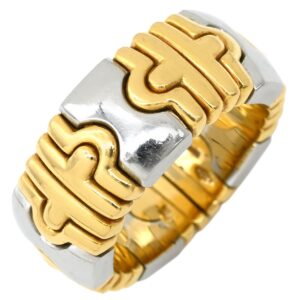 ブルガリ BVLGARI リング 指輪 パレンテシ リング イエローゴールド×シルバー 18K 750 18金 K18YG×SS コンビ 9号 【中古】中古品