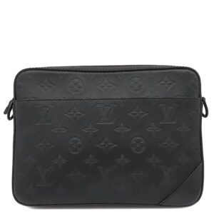 ルイヴィトン LOUIS VUITTON ショルダーバッグ トリオ メッセンジャー レザー モノグラムシャドウレザー ブラック ブラック金具 黒 斜め掛け M46602 TJ5200 【中古】