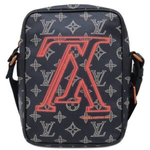 ルイヴィトン LOUIS VUITTON ショルダーバッグ ダヌーブ PM アップサイドダウン モノグラムキャンバス モノグラムインクキャンバス ネイビー メタリック金具 紺 M43678 FO2188 【中古】