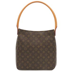 ルイヴィトン LOUIS VUITTON ショルダーバッグ ルーピングGM モノグラムキャンバス モノグラム ゴールド金具 肩掛け トート 茶 M51145 MI0080 【中古】