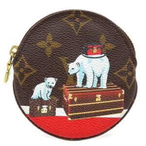 ルイヴィトン LOUIS VUITTON コインケース ポルトモネ ロン モノグラムキャンバス モノグラム ゴールド金具 シロクマ クリスマス限定 M62088 TA3197 【箱】 【中古】中古美品