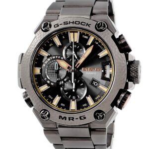 カシオ CASIO G-SHOCK MR-G 鎚起 MRG-G2000HB-1AJR ブラック タフソーラー 電波時計 チタニウム GMT メンズ 腕時計クオーツ ブラック 【中古】中古美品