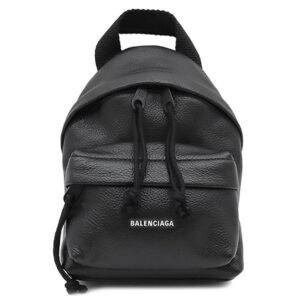 バレンシアガ BALENCIAGA ショルダーバッグ エクスプローラー ミニバックパック レザー ブラック ブラック金具 黒 ミニリュック 656060 【保存袋】 【中古】