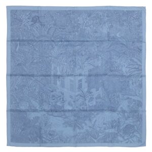 エルメス HERMES スカーフ カレ90 CARRE シルク ファイアンス×ブルージーン 新品 未使用 【フォーブルトロピカル】 【箱】 【中古】