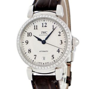 IWC IWC ダ ヴィンチ オートマティック 36 IW458308 純正ダイヤ シルバー アラビア デイト メンズ 腕時計自動巻き シルバー 【中古】中古美品