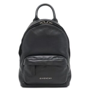 ジバンシイ GIVENCHY リュック・デイパック ロゴ ミニ バッグパック レザー ブラック シルバー金具 黒 リュック 【保存袋】 【中古】中古美品