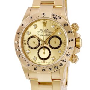 ロレックス ROLEX コスモグラフ デイトナ 16528G E番 K18YG無垢 純正ダイヤ シャンパン 逆6 メンズ 腕時計自動巻き ゴールド 【中古】中古美品