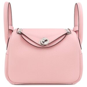 エルメス HERMES ショルダーバッグ リンディ ミニ ヴェルソ トリヨンクレマンス ローズサクラ×グリペール シルバー金具 未使用 2025年製 K 【箱】 【中古】