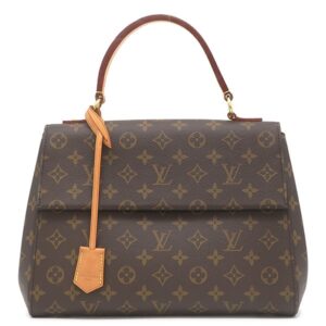 【★3％OFFクーポン】ルイヴィトン LOUIS VUITTON 2WAYバッグ クリュニー MM モノグラム ゴールド金具 茶 青 M42735 CA4108 【中古】中古美品