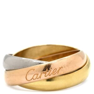 カルティエ Cartier リング 指輪 トリニティ クラシック ホワイトゴールド×イエローゴールド×ピンクゴールド #48(JP8) 3連 3カラー 3ゴールド18K AU750 8号 【中古】中古品